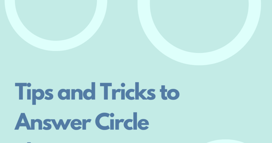 tips and tricks to answer circle theorem questions